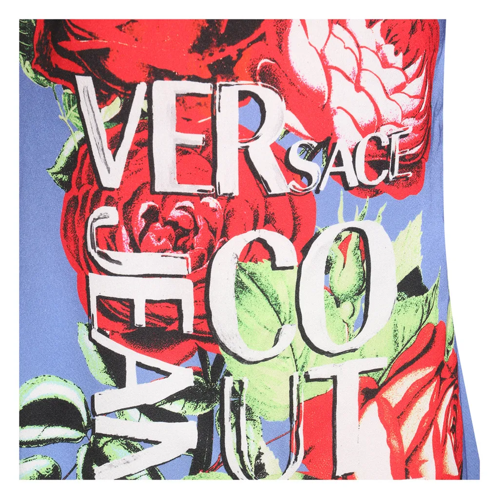 Graphic-Print Sleeveless Mini Dress