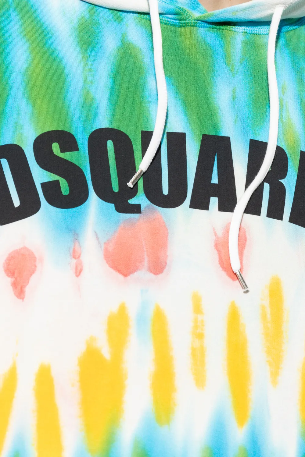 Dsquared2 Tie-Dyed Logo Printed Hoodie