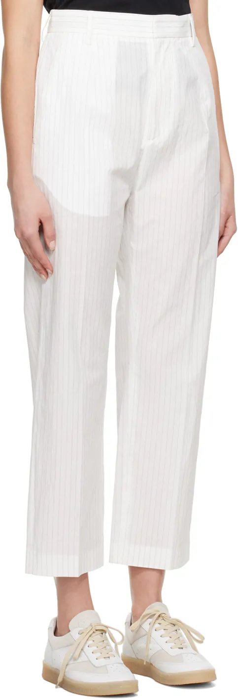 Pinstripe Cropped Trousers