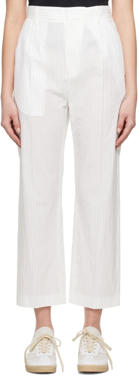 Pinstripe Cropped Trousers