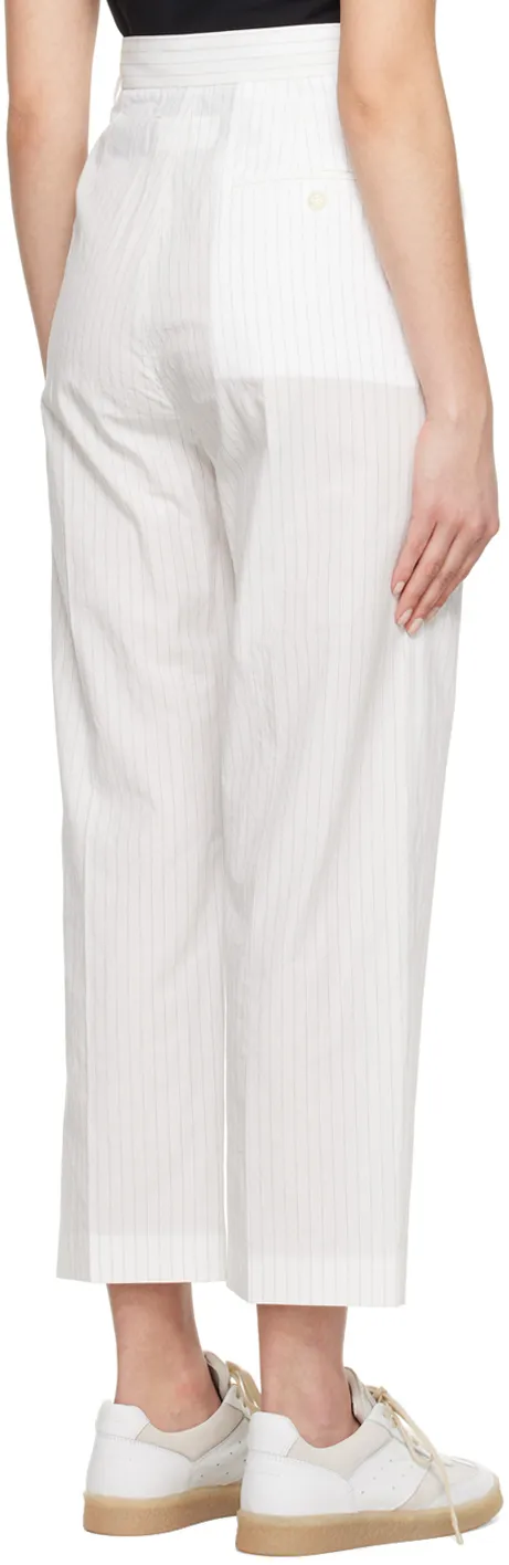 Pinstripe Cropped Trousers
