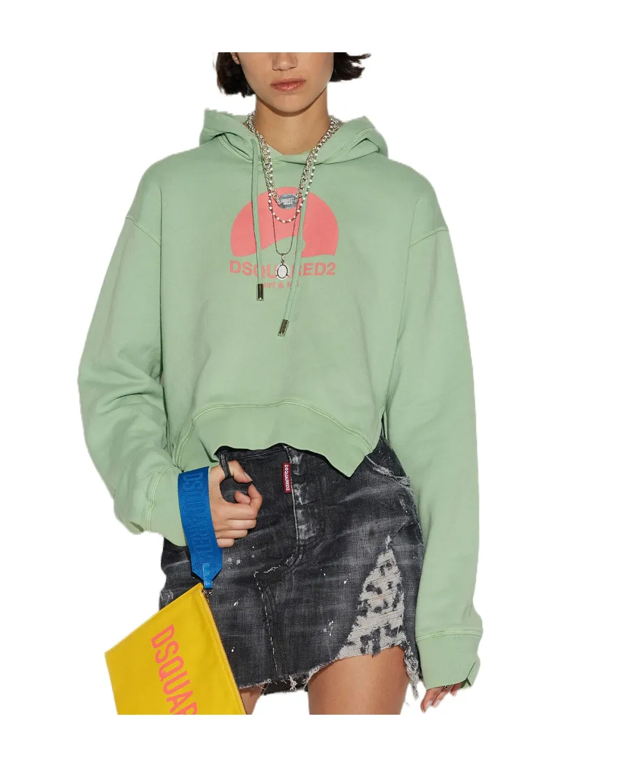 Logo-Print Detail Hoodie