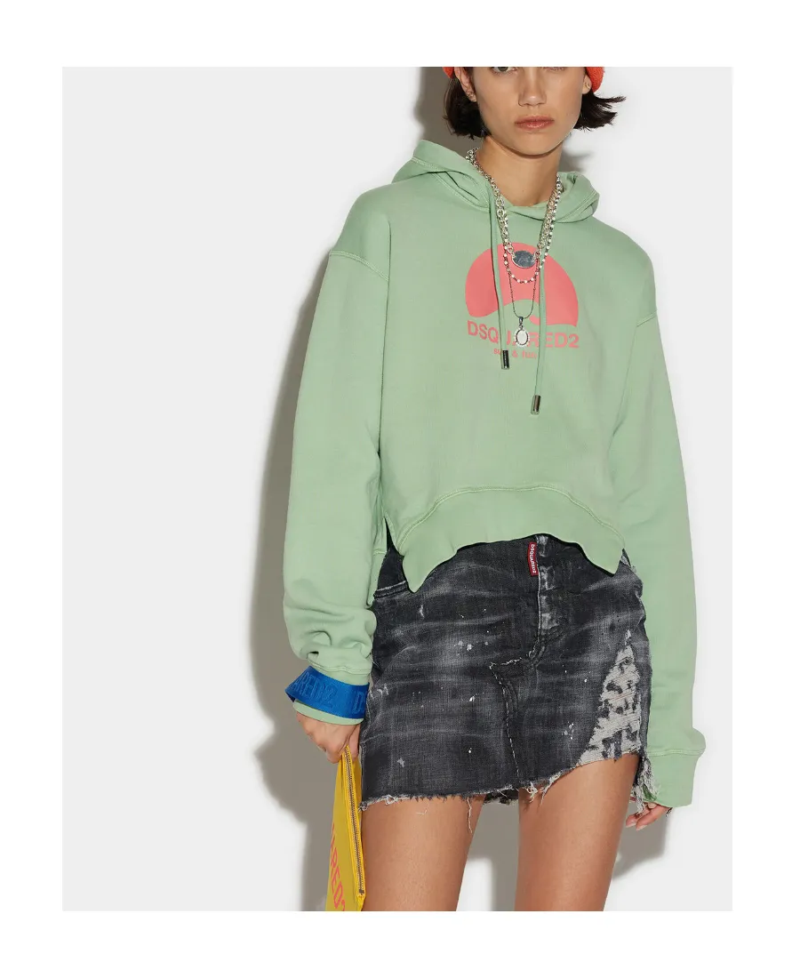 Logo-Print Detail Hoodie