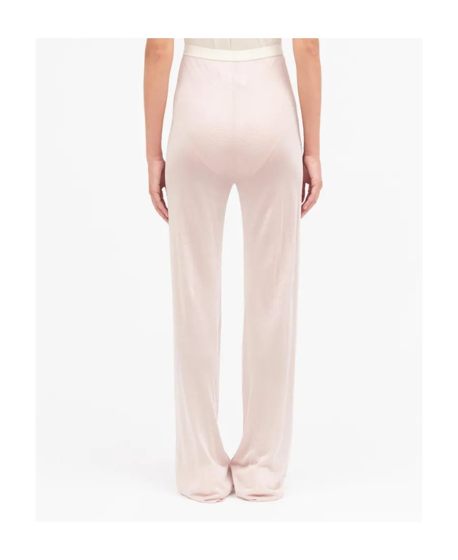 Maison Margiela Semi-Sheer Wide Leg Trousers