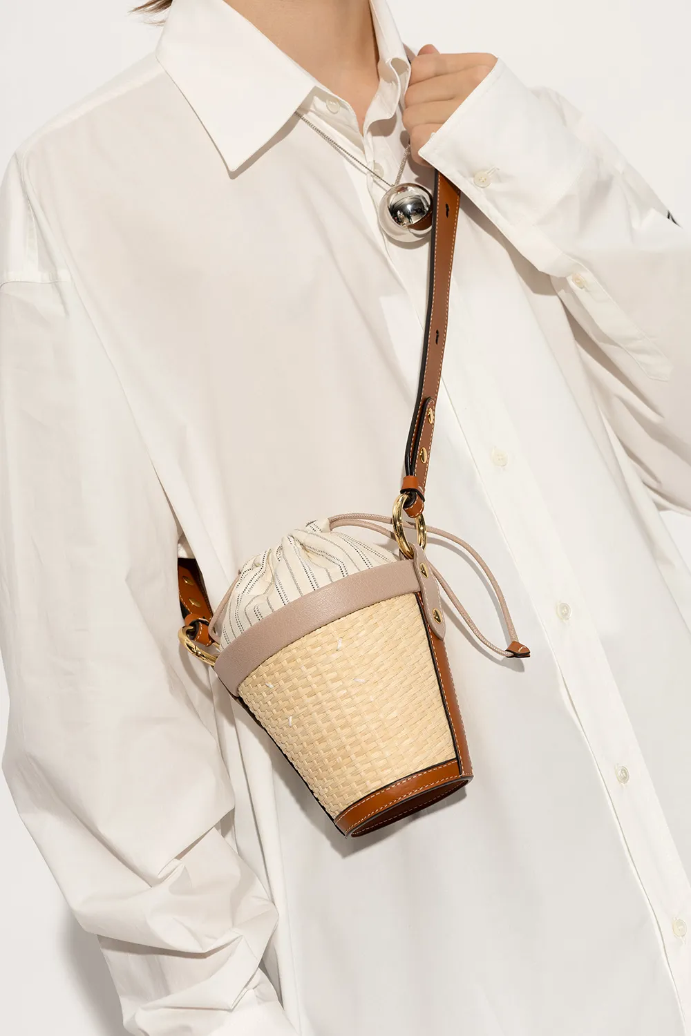 Maison Margiela Layered Detailed Shoulder Bag