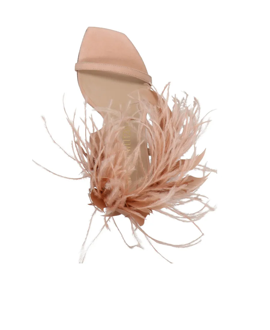Stuart Weitzman Plume Heeled Sandals
