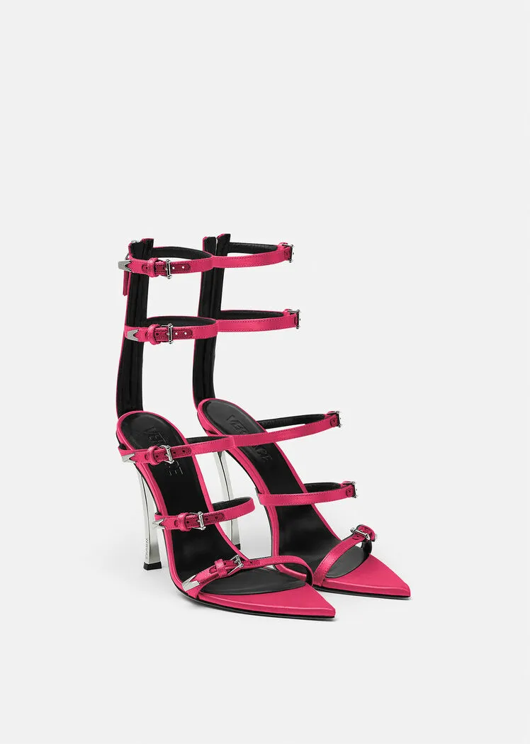 Versace Pin-Point Buckle-Strap Fastened Sandals