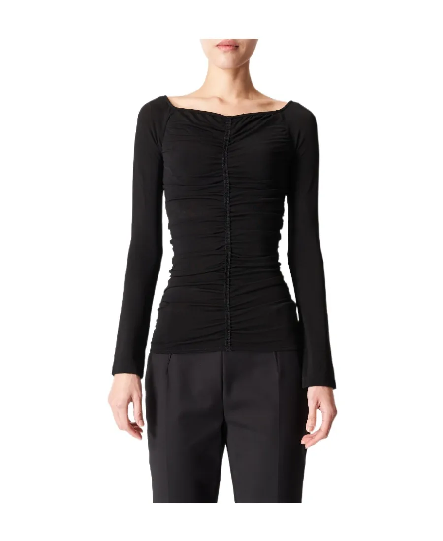 Givenchy Ruched Long-Sleeved Top