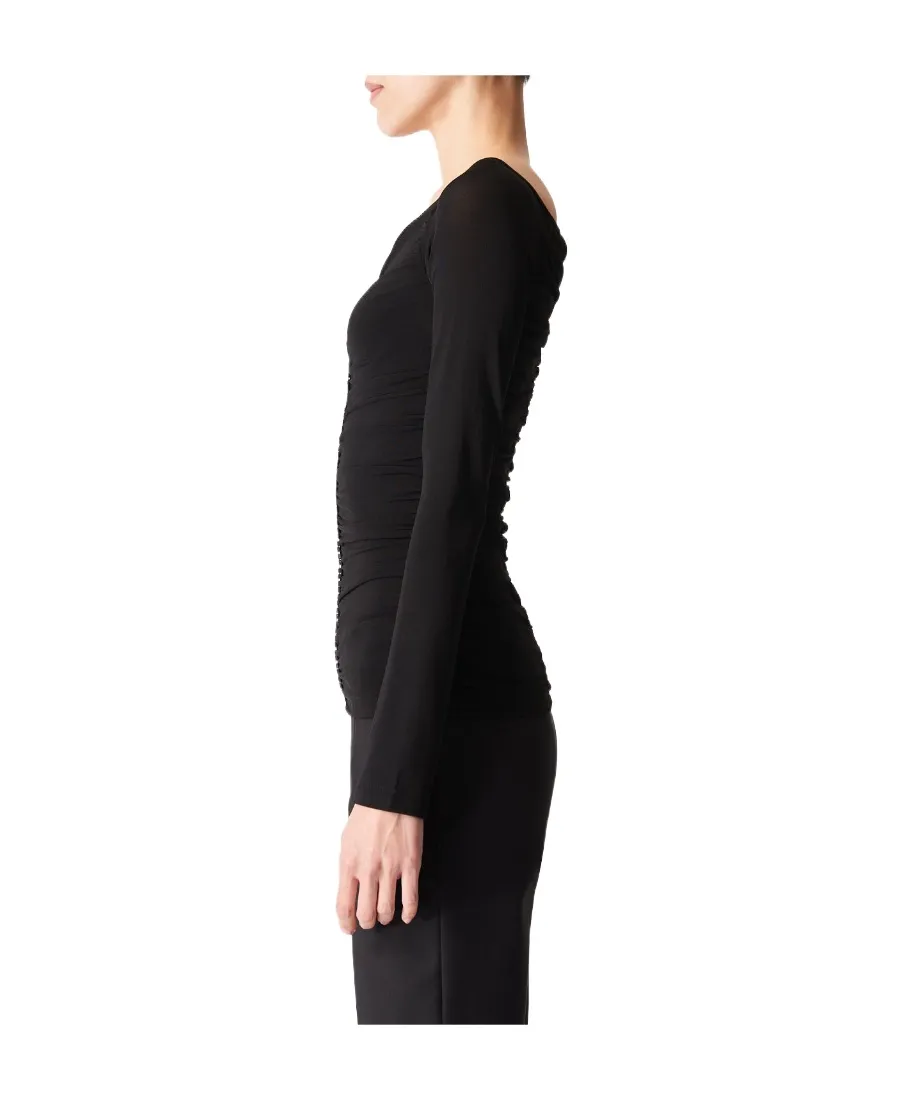Givenchy Ruched Long-Sleeved Top