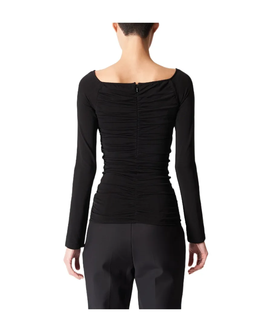 Givenchy Ruched Long-Sleeved Top