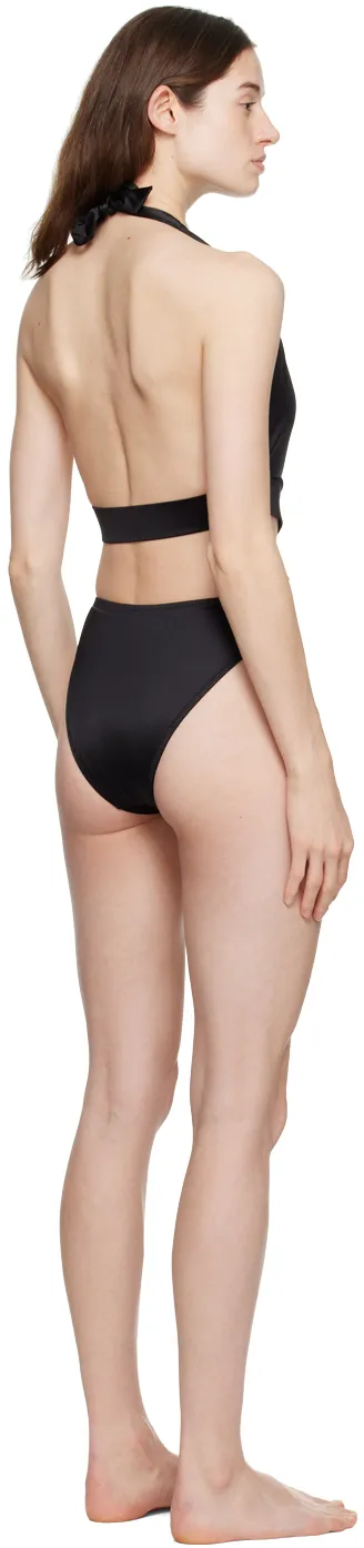 Versace Logo Detailed Cut-Out Swimsuit
