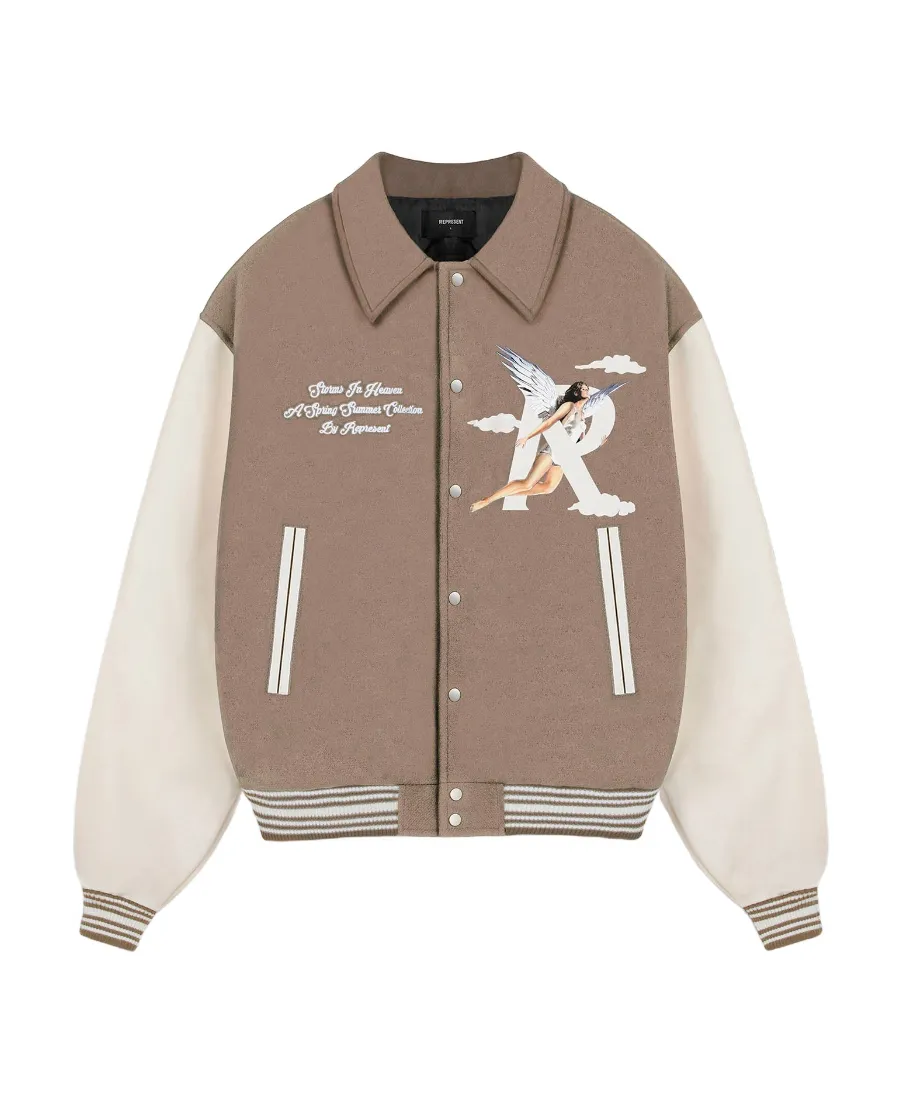 Storms In Heaven-Print Bomber Jacket