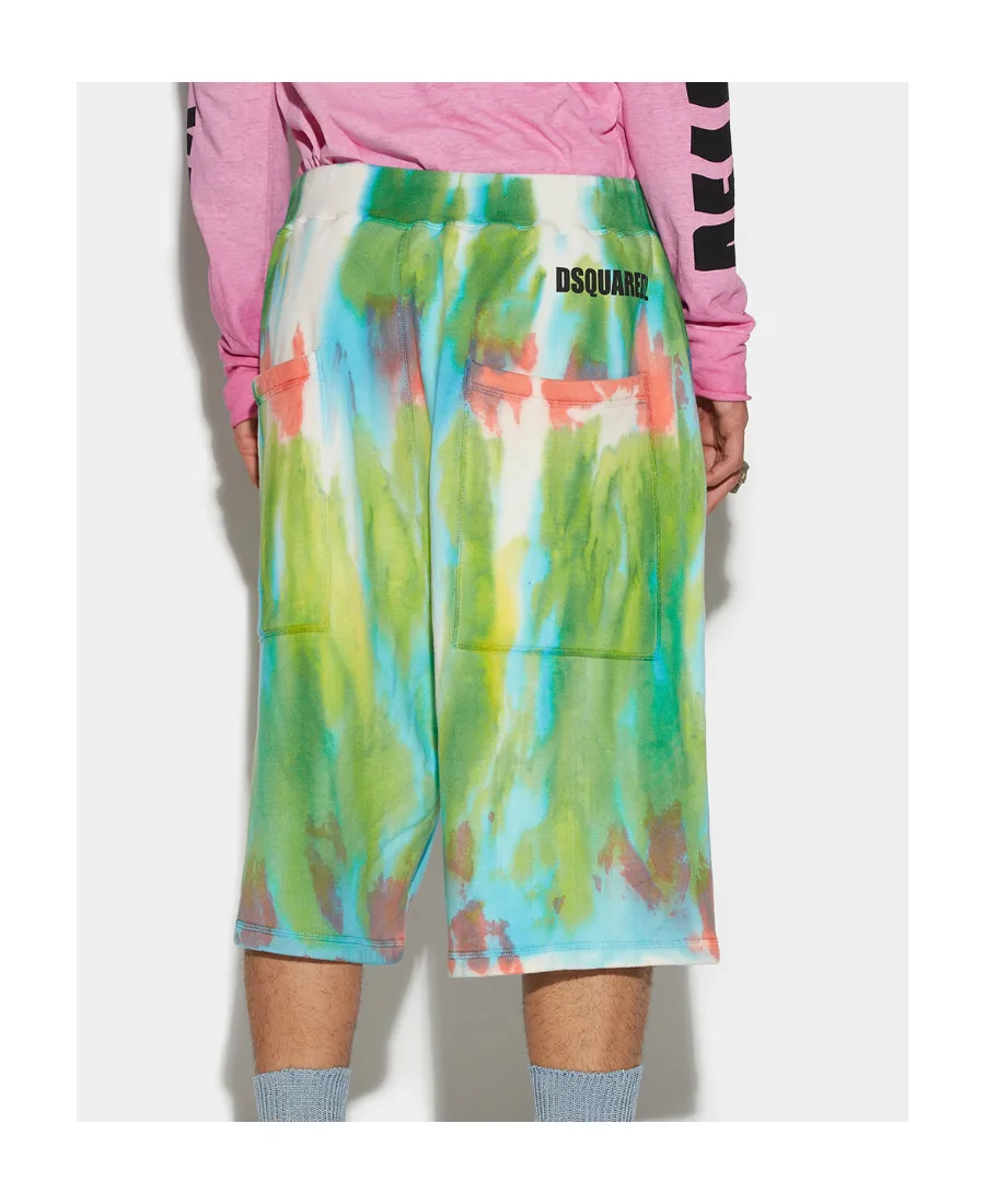 Dsquared2 Tie Dyed Elasticated Waistband Track Shorts