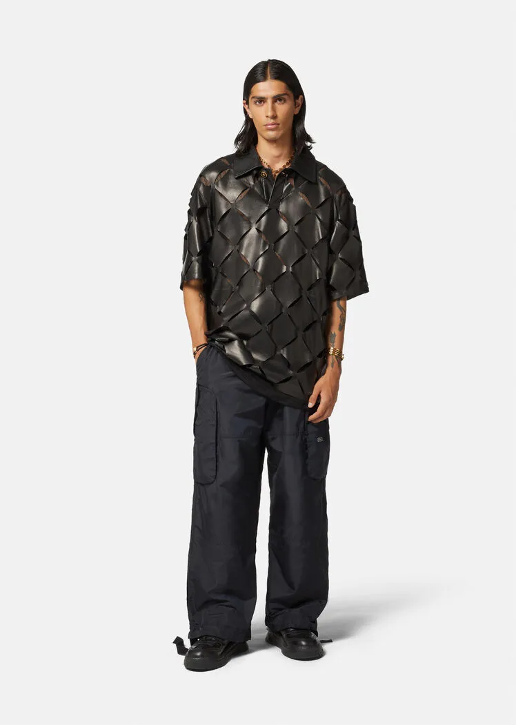 Versace Logo Printed Drawstring Cargo Pant