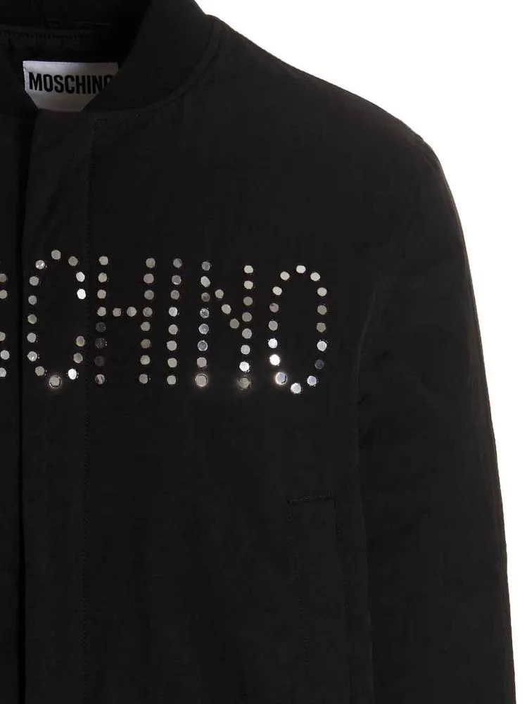 Logo-Detail Bomber Jacket