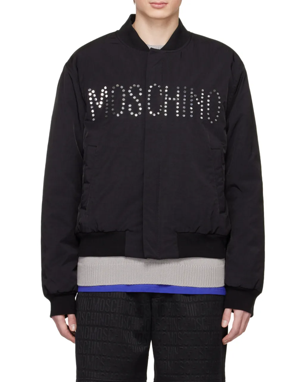 Logo-Detail Bomber Jacket