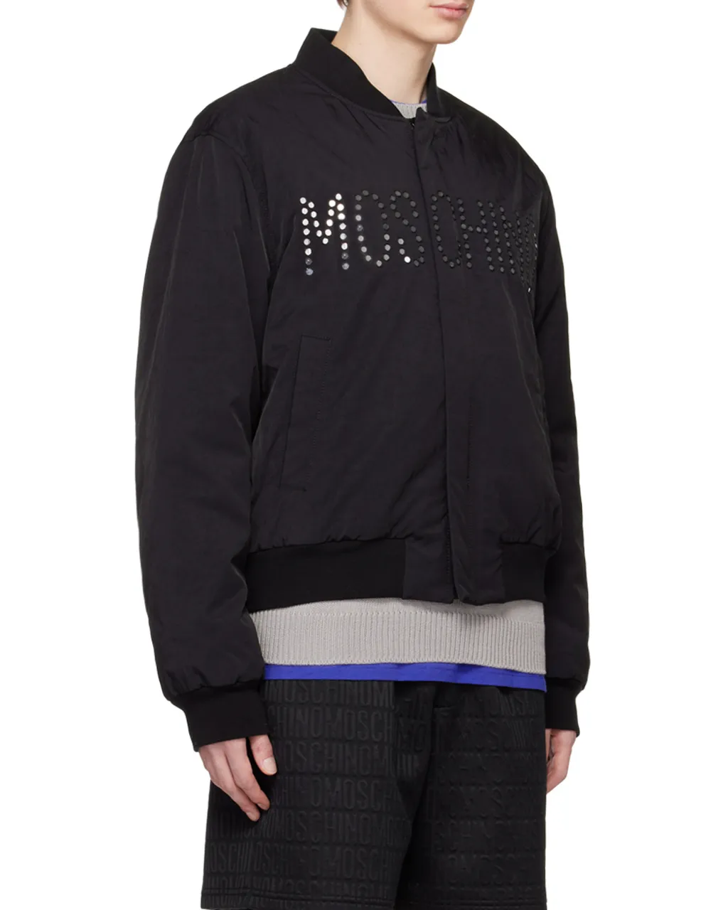 Logo-Detail Bomber Jacket