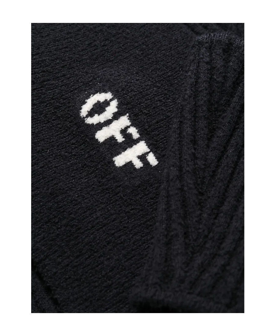 Off-White Logo Patch Cut-Out One-Shoulder Dress