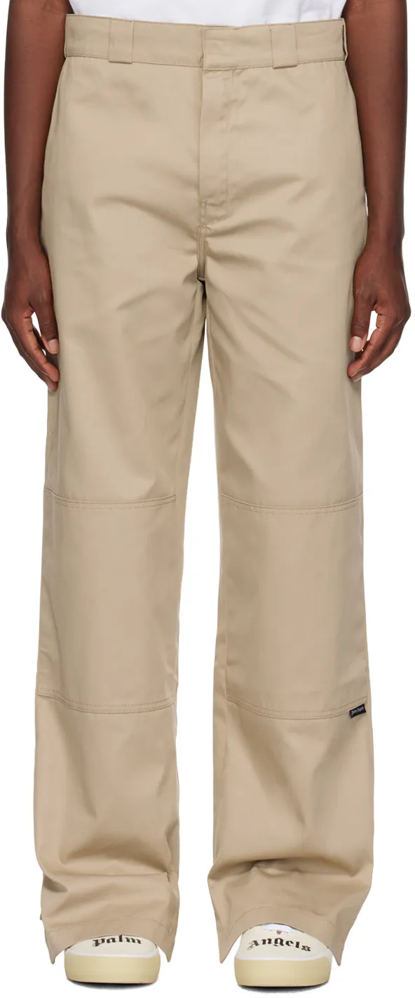 Palm Angels Logo Detailed Straight-Leg Trousers