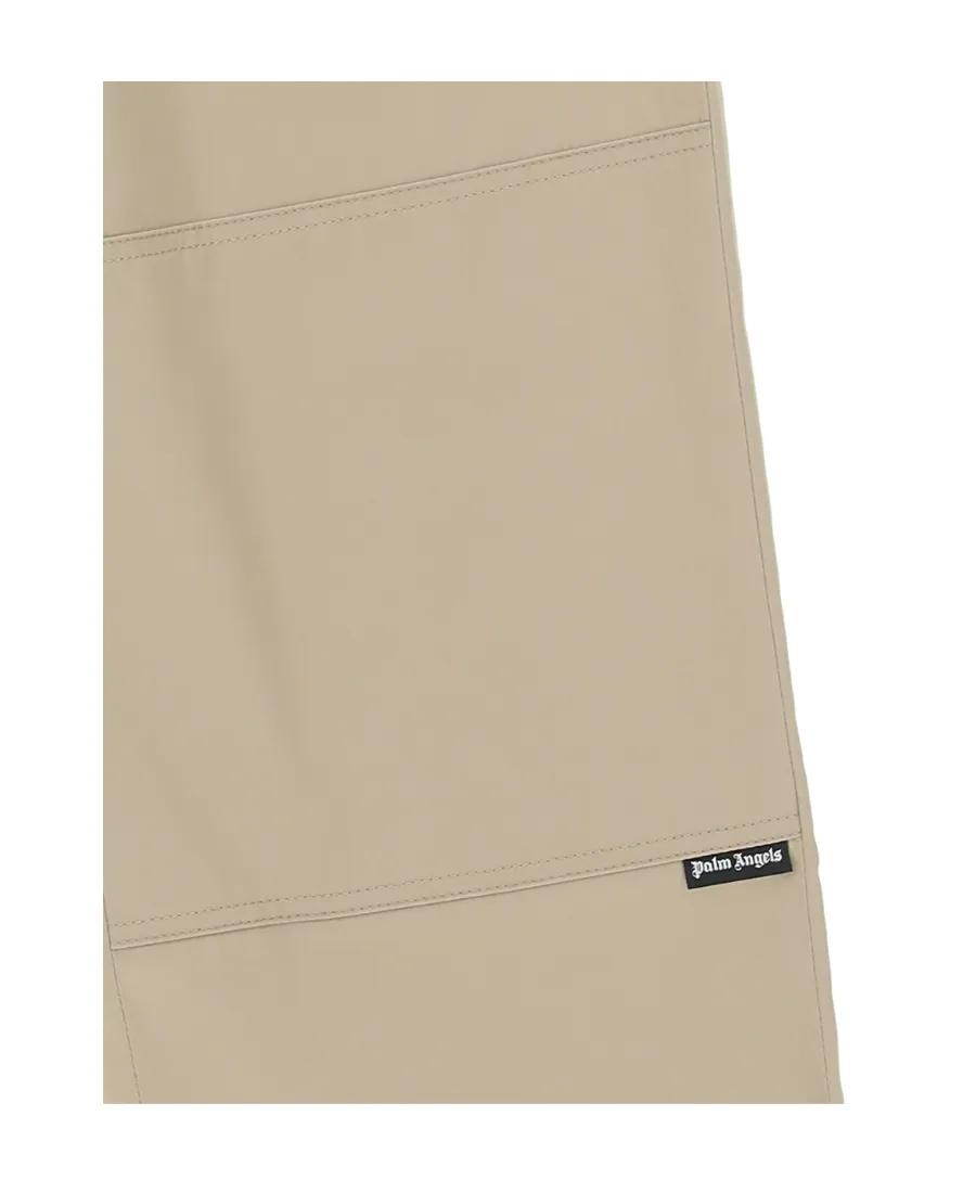 Palm Angels Logo Detailed Straight-Leg Trousers