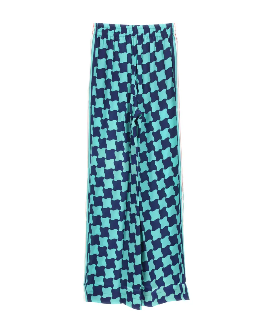 Casablanca Graphic-Printed Wide-Leg Trousers