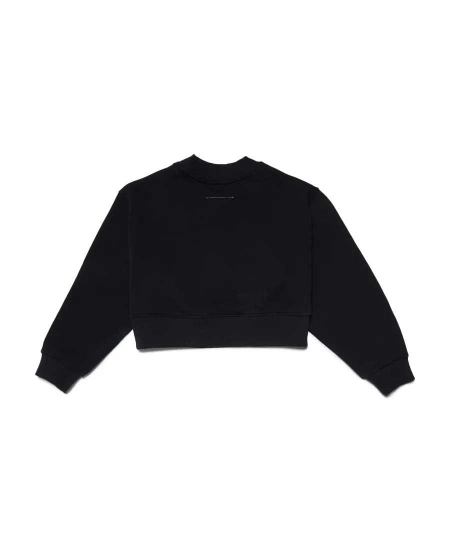 Mm6 Maison Margiela Kids Logo Printed Crewneck Sweatshirt