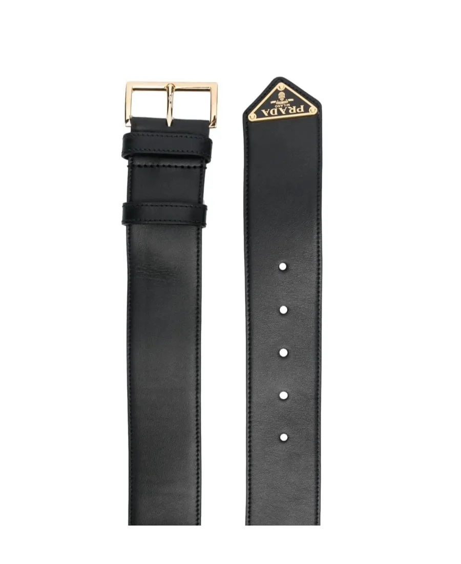 Triangle Logo Leather Belt