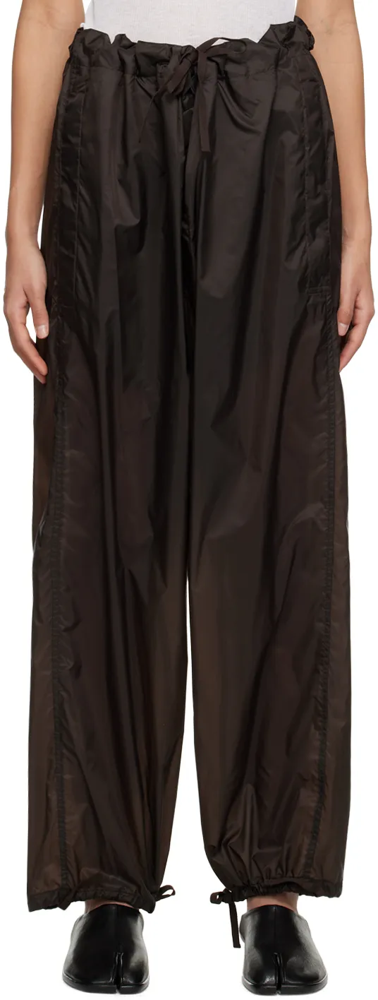 Maison Margiela Wide Leg Drawstring Cuff Trousers