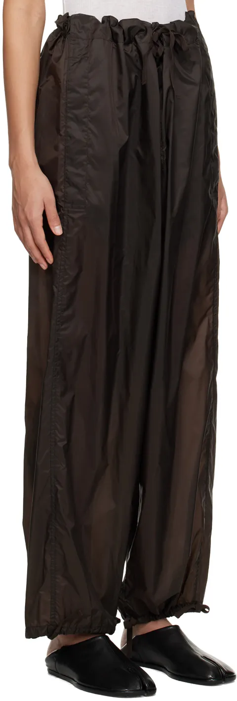 Maison Margiela Wide Leg Drawstring Cuff Trousers