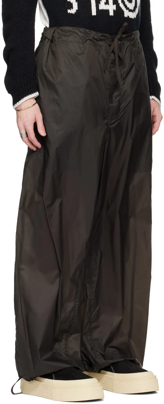 Maison Margiela Wide Leg Drawstring Cuff Trousers