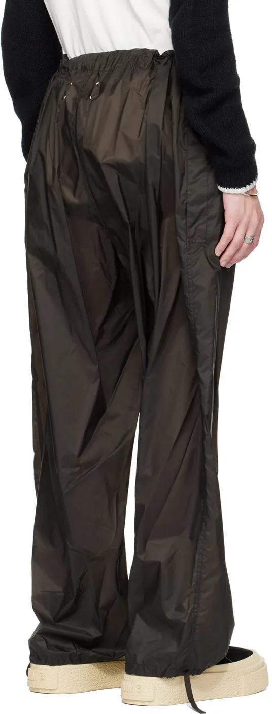 Maison Margiela Wide Leg Drawstring Cuff Trousers