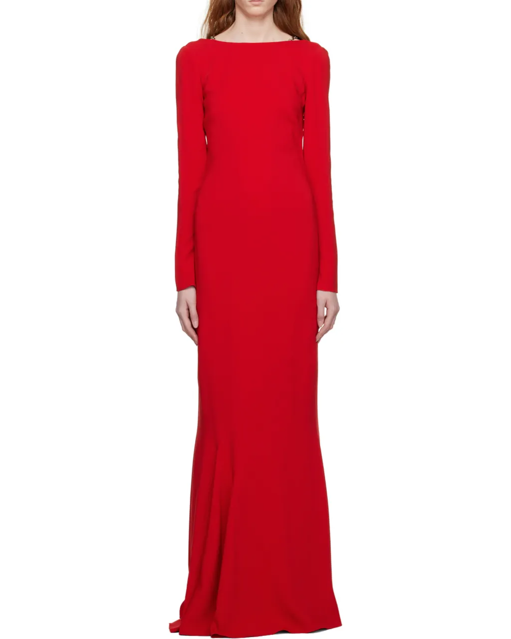 Backless Dress With G Link Chain Straps
