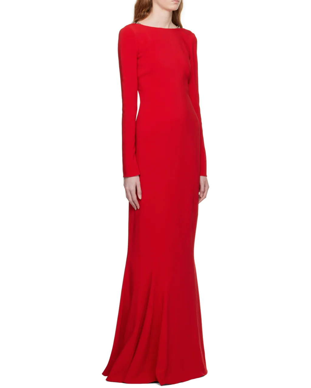 Backless Dress With G Link Chain Straps