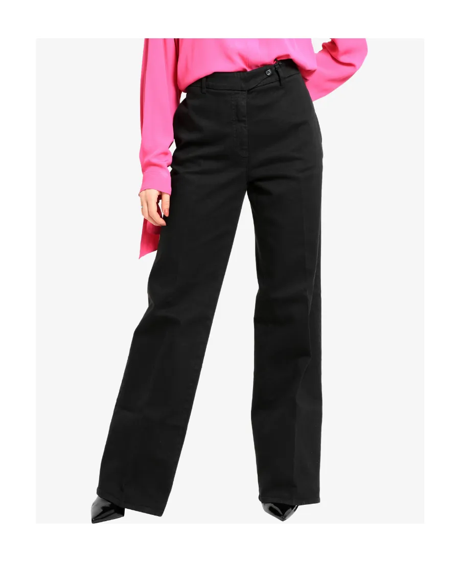 Belt Ring Button Casual Pants
