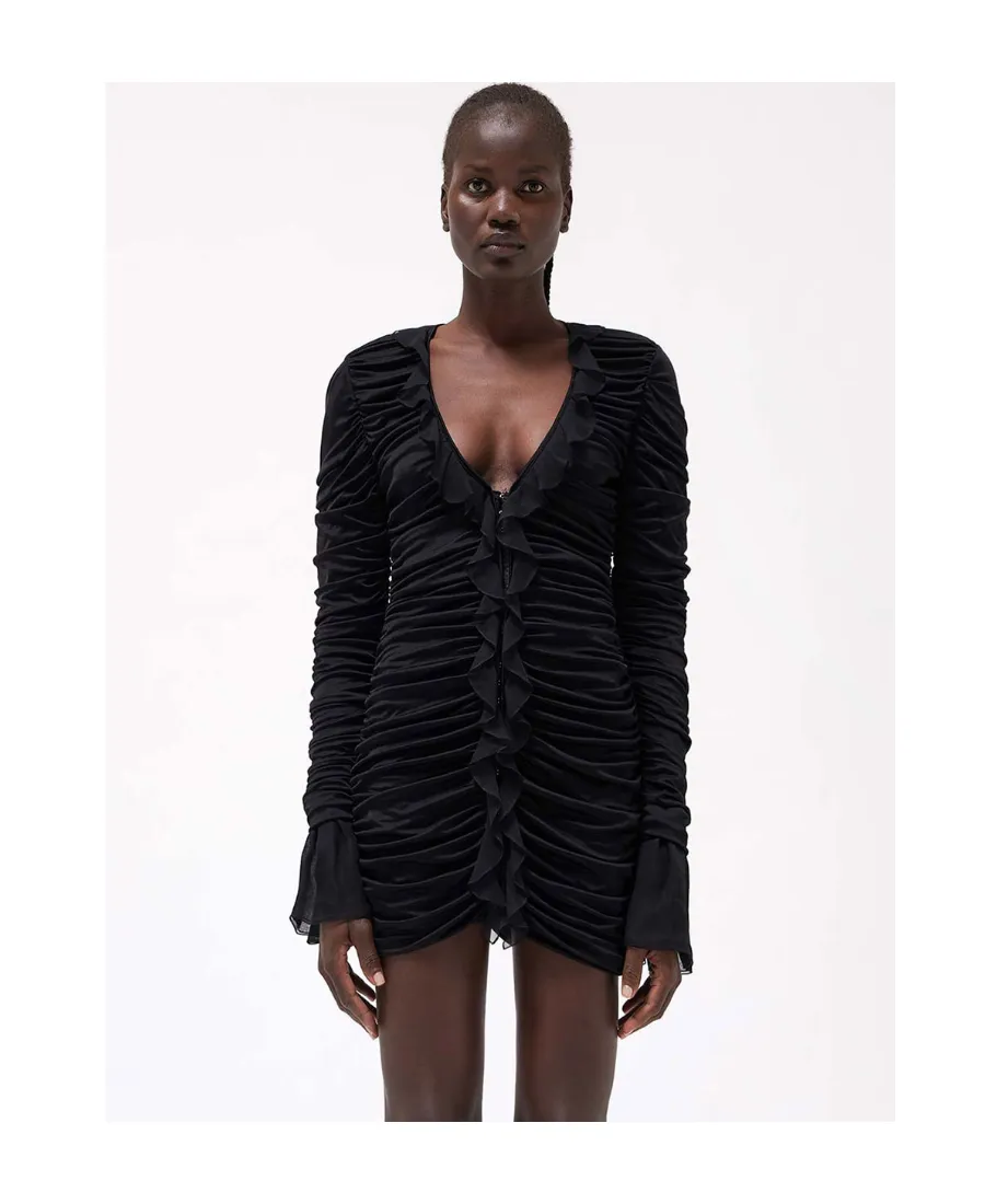 Blumarin Ruffle Detailed Runched Dress