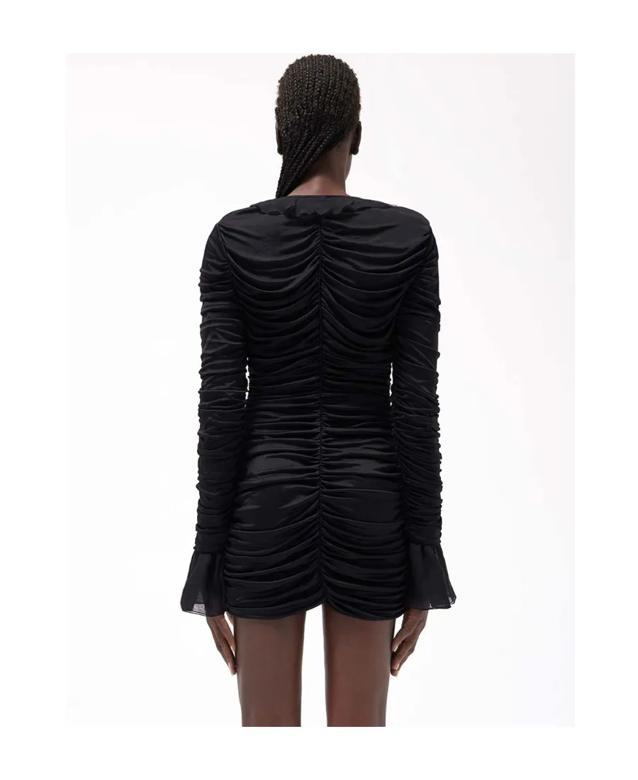 Blumarin Ruffle Detailed Runched Dress