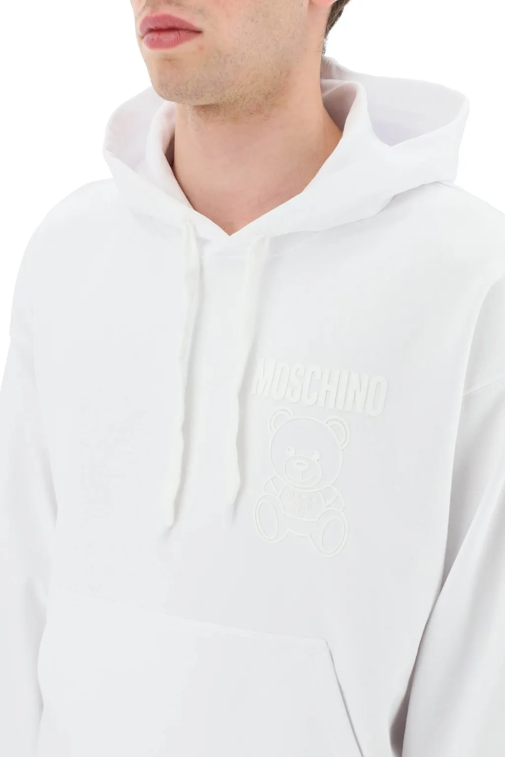 Moschino Long-Sleeved Drawstring Hoodie