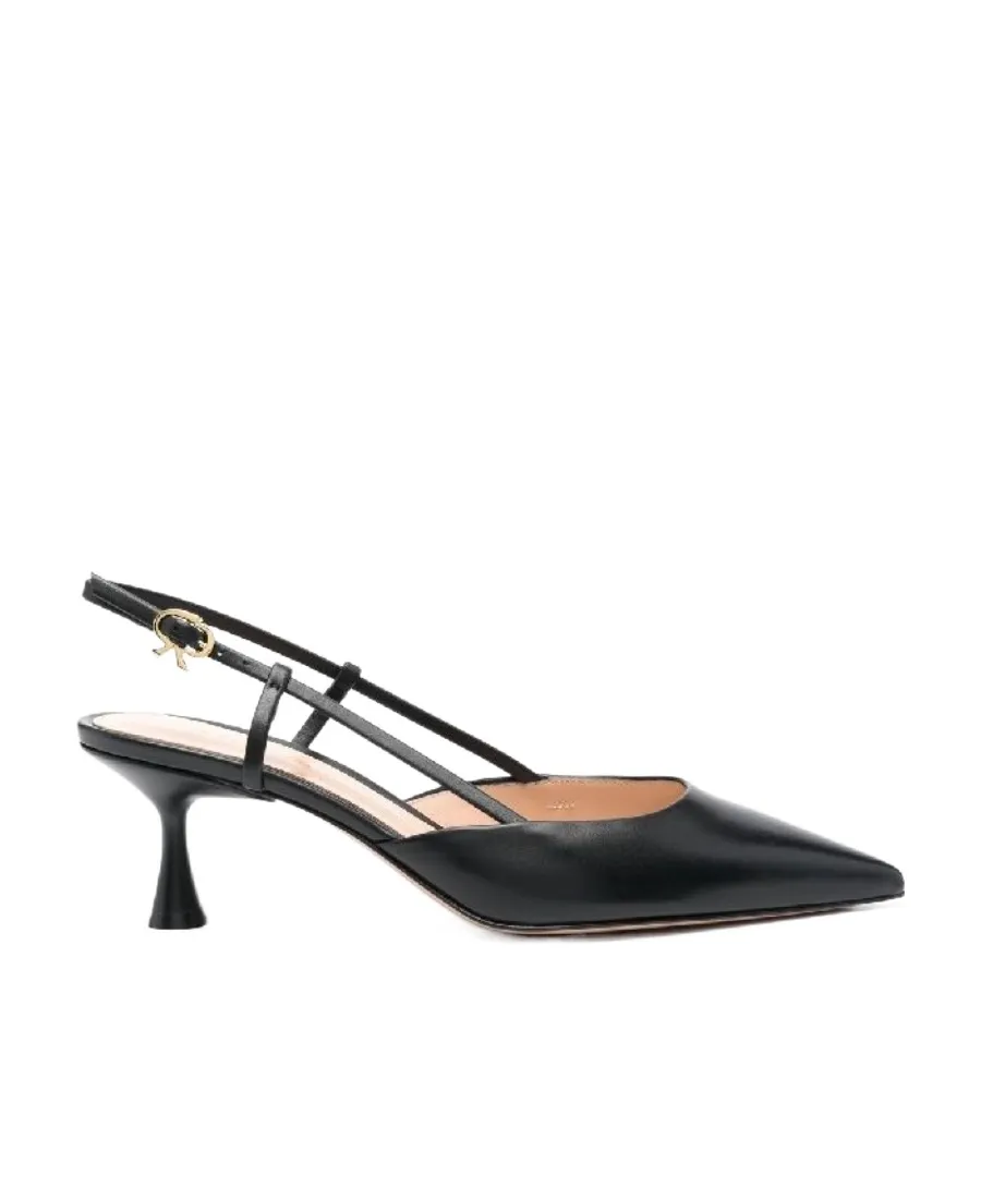 Gianvito Rossi Pointed-Toe Slingback Buckle-Fastened Pumps