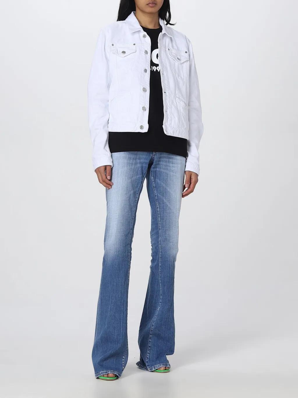 Dsquared2 Buttoned Long-Sleeved Denim Jacket