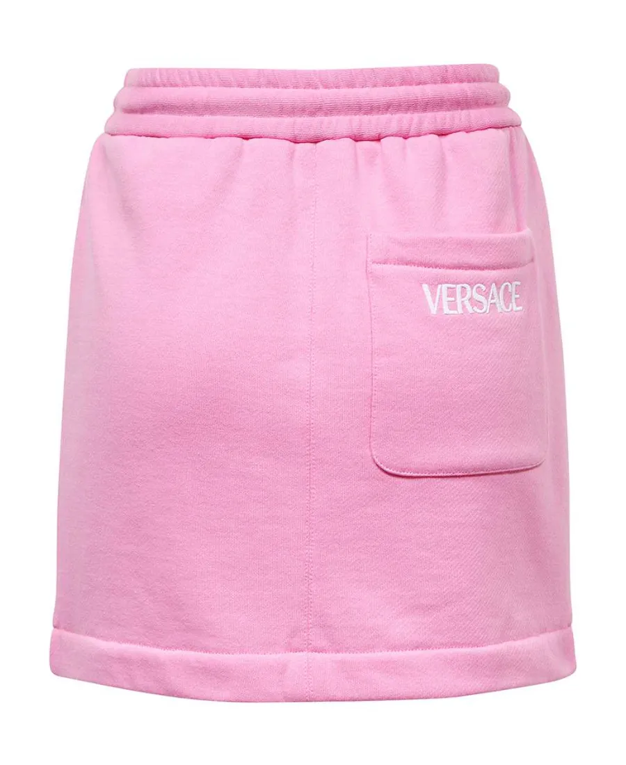Logo-Print Cotton Miniskirt