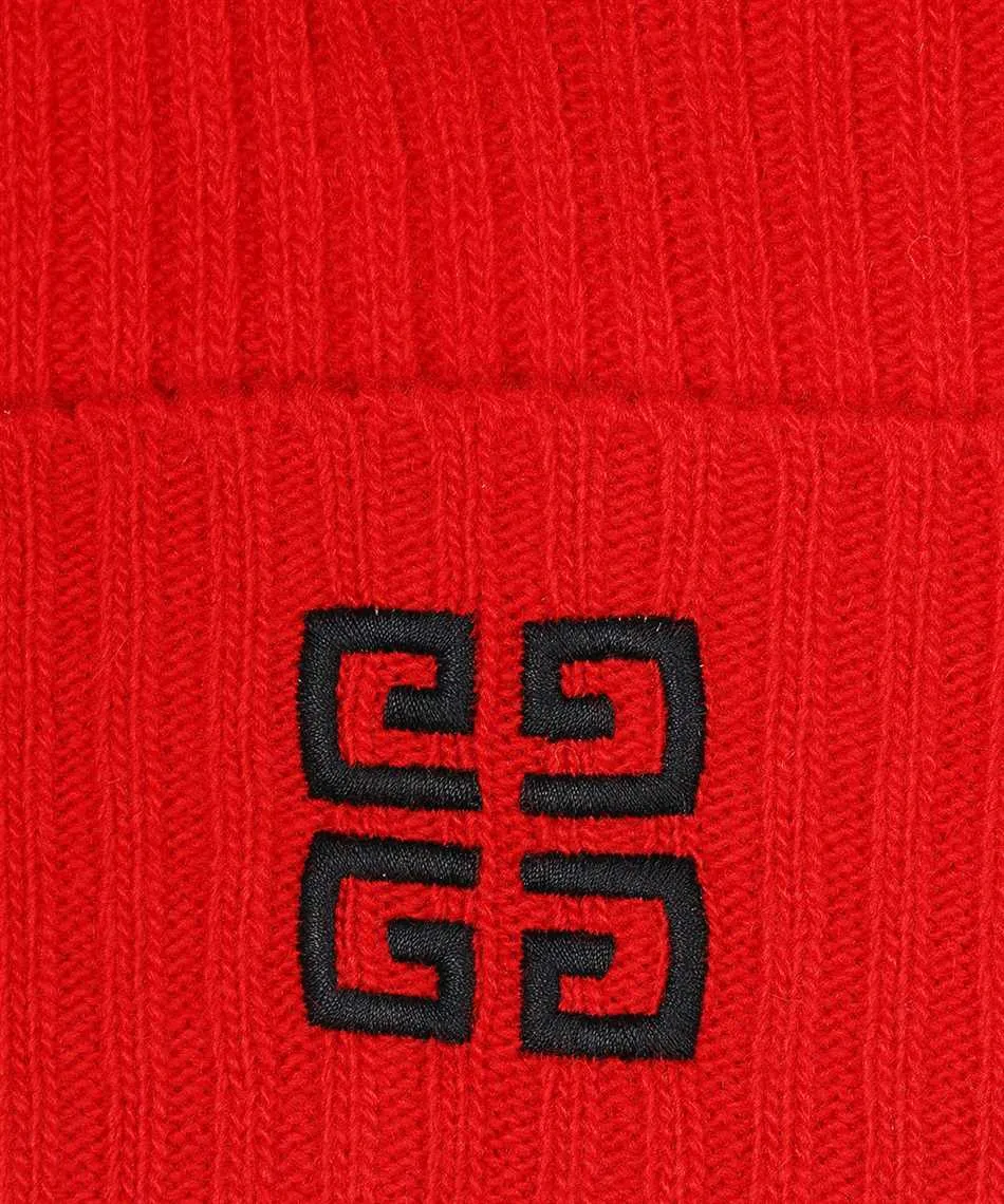 Givenchy Logo Embroidered Knitted Beanie