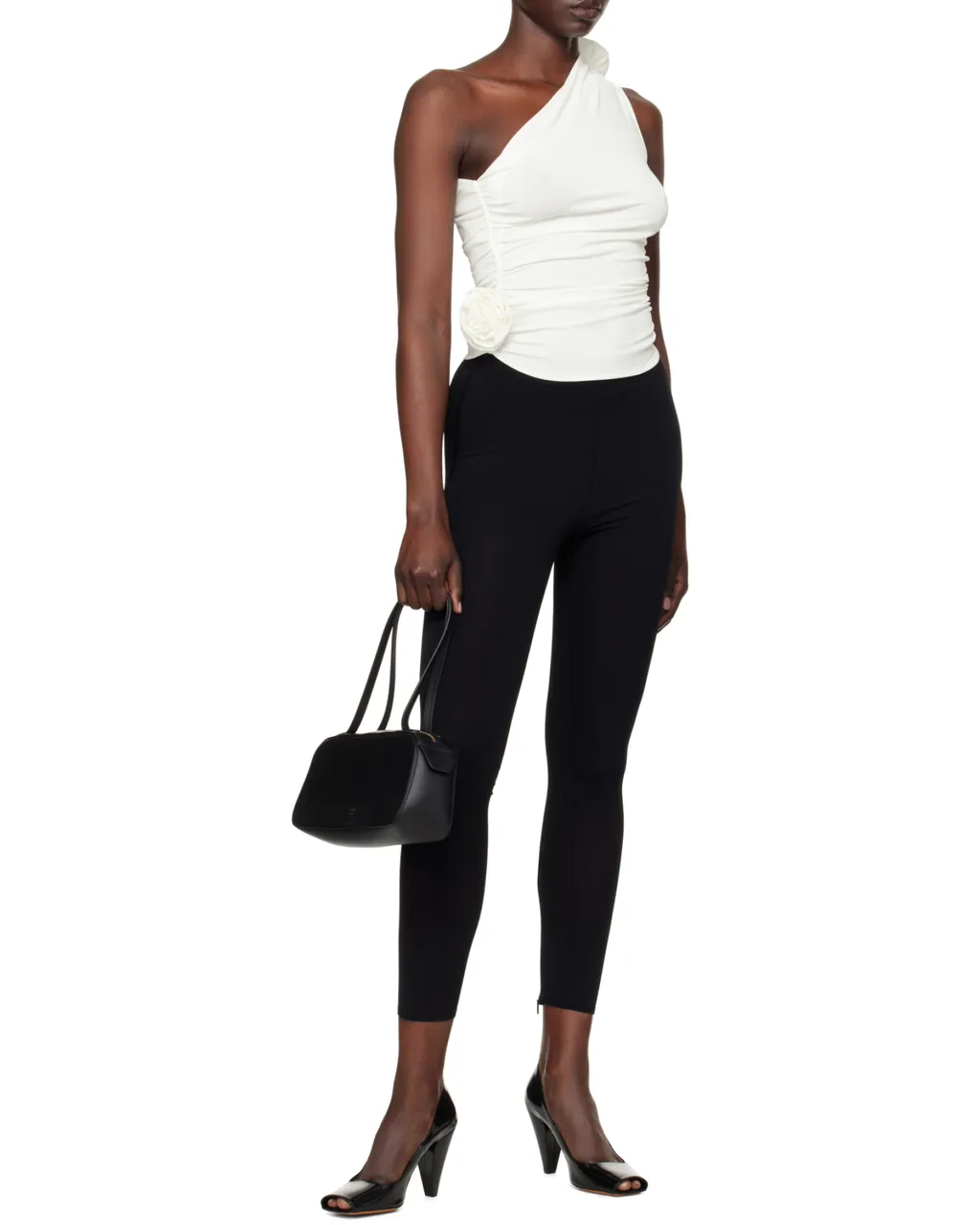 Magda Butrym One Shoulder Ruched Top