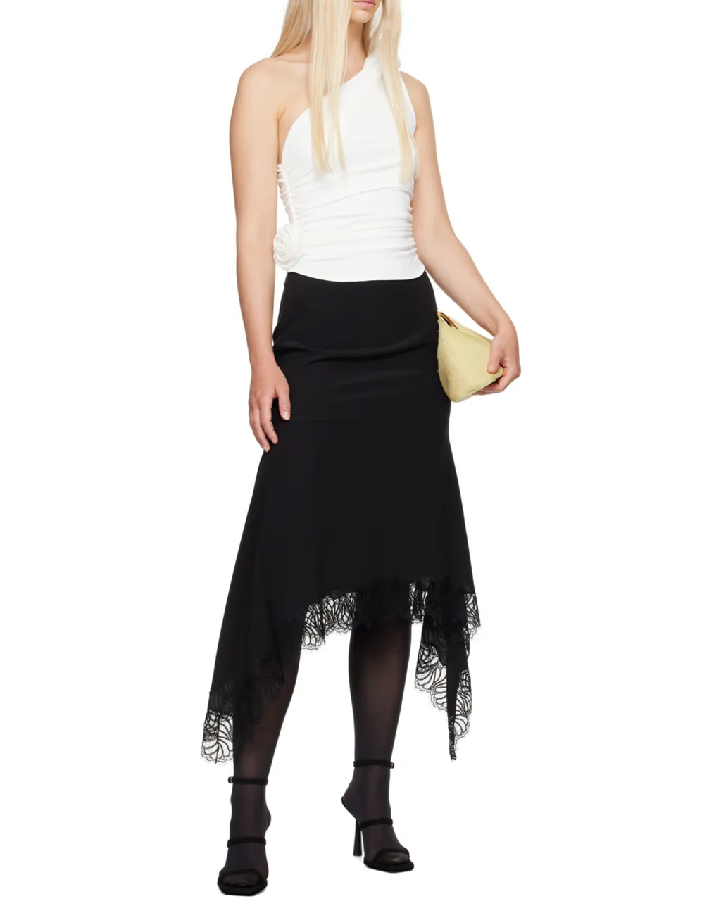Magda Butrym One Shoulder Ruched Top