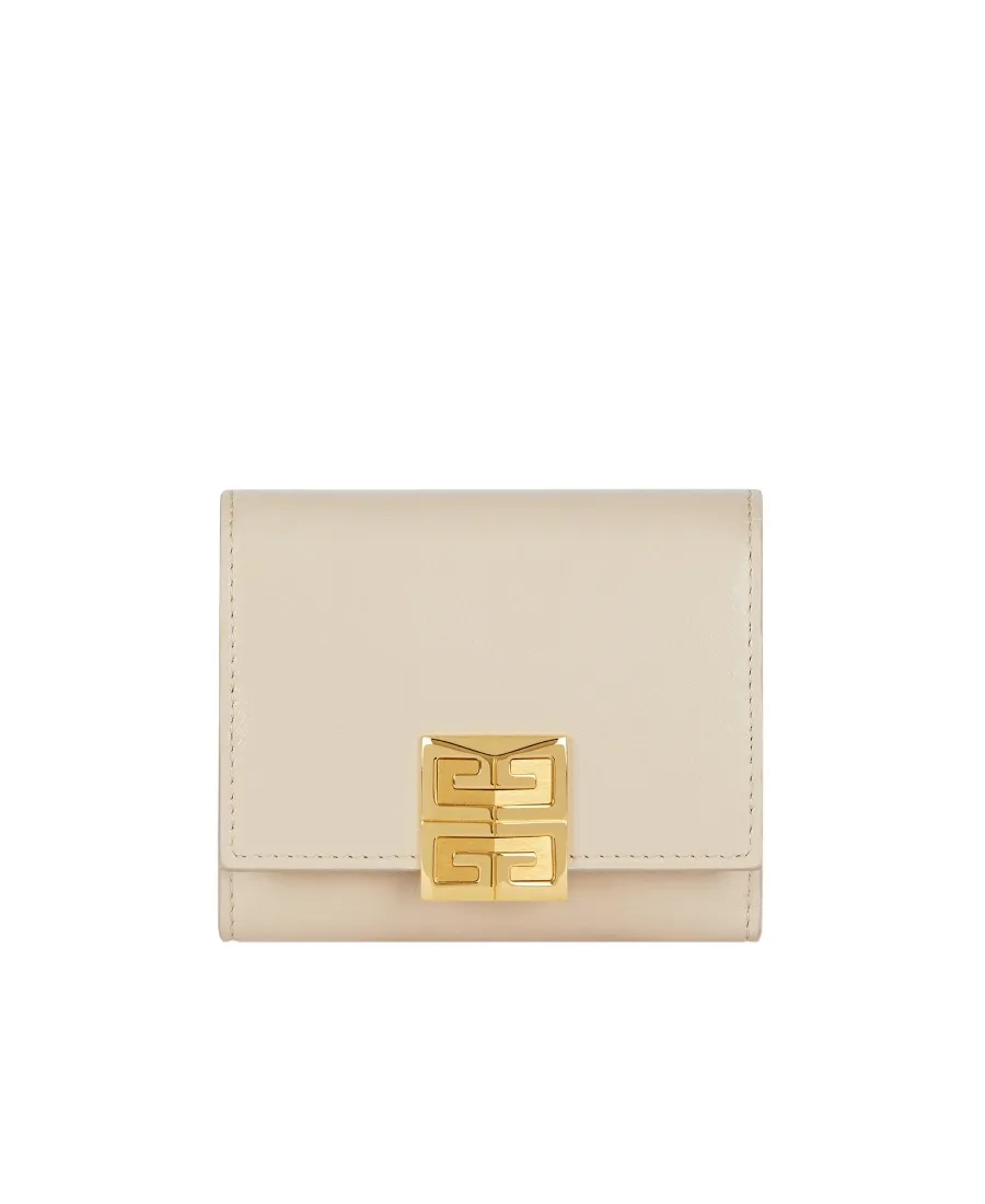 4G Trifold Wallet In Calfskin Leather