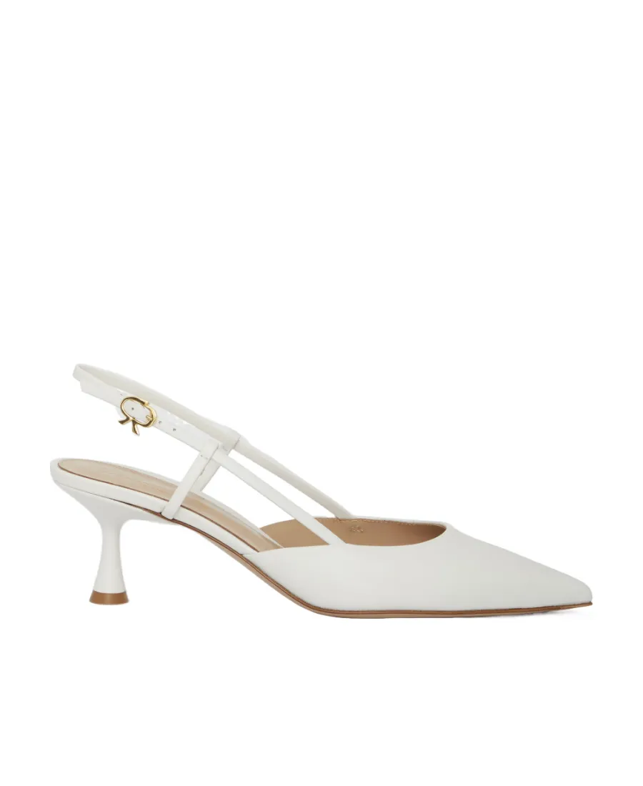 Logo Exposed Heels