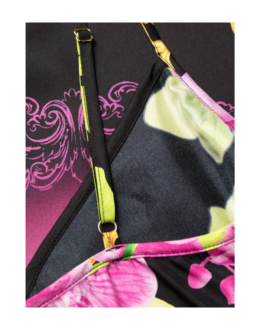 Medusa-Print Spaghetti-Strap Dress