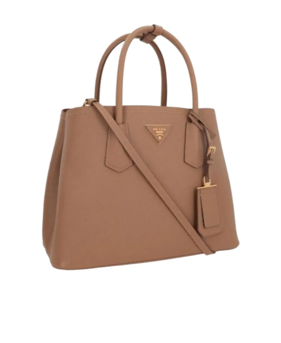 Small Saffiano Leather Double Prada Bag