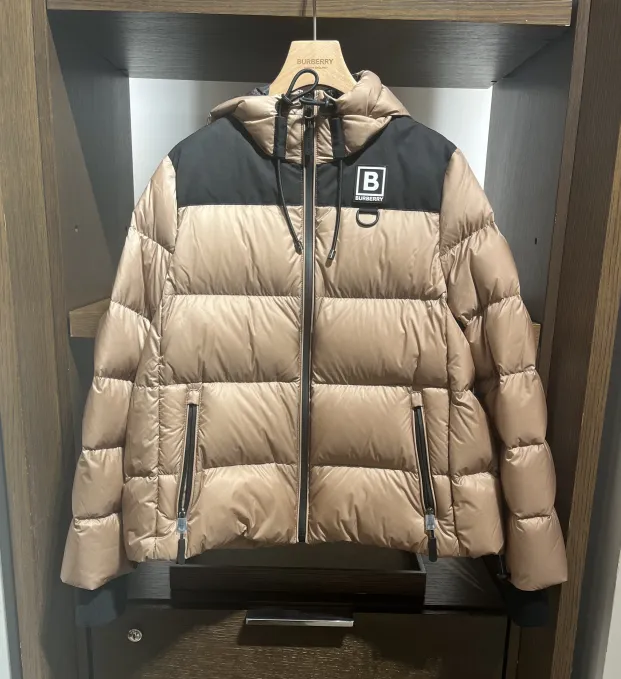 Logo Quilted Down Jacket