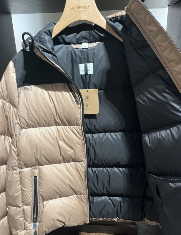 Logo Quilted Down Jacket