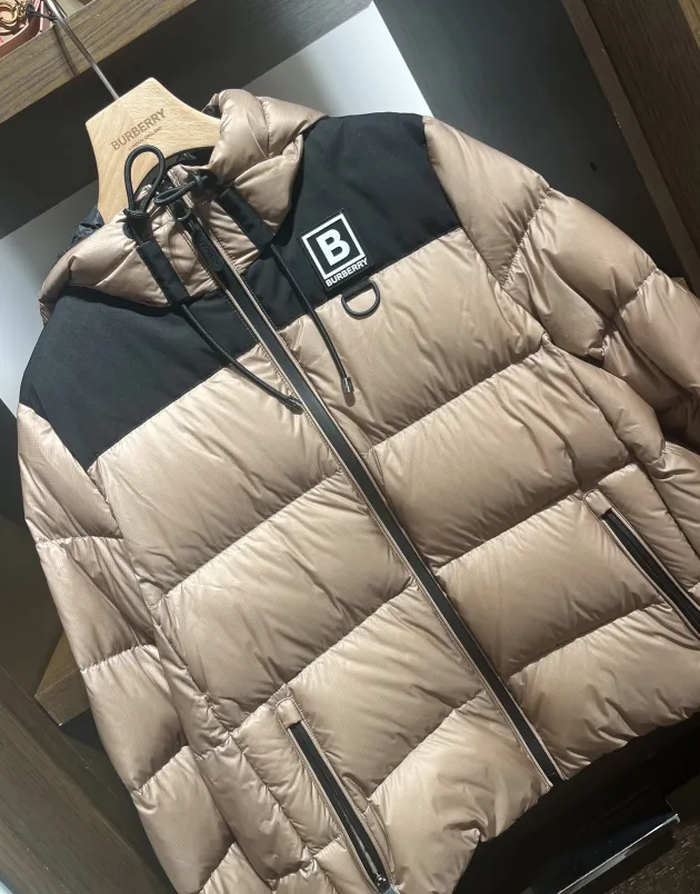 Logo Quilted Down Jacket